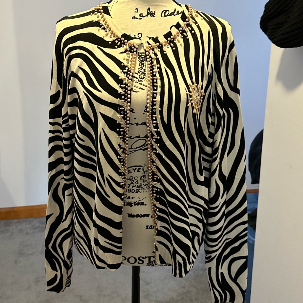 Neiman Marcus Silk Open Cardigan.